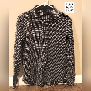 Men's Alfani Regular Fit Button Down Shirt Size small